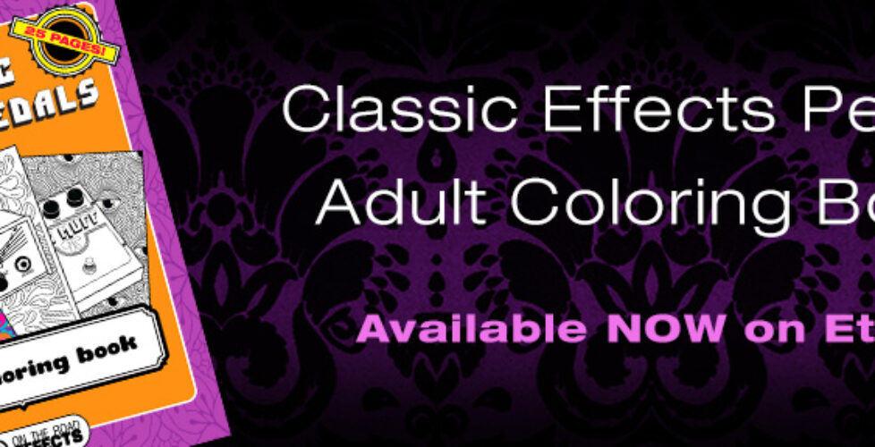 Classic Effects Pedals Adult Coloring Book