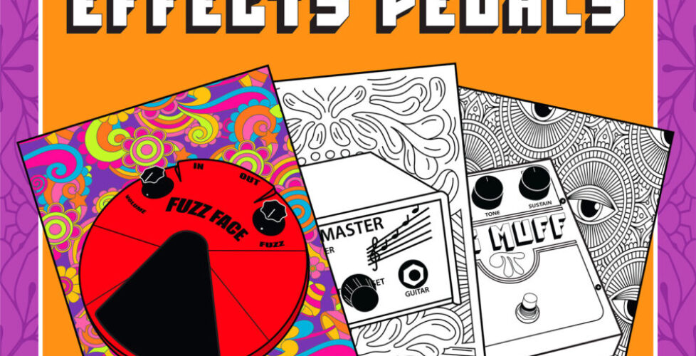Effects Pedal Coloring Book Cover