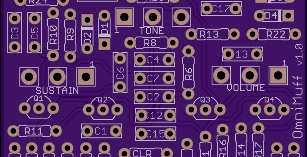 DIY PCB Project - Big Muff Transistor Fuzz Pedal