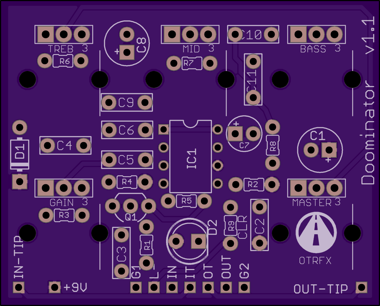 DIY PCB Project - Krank Distortus Maximus Distortion Pedal