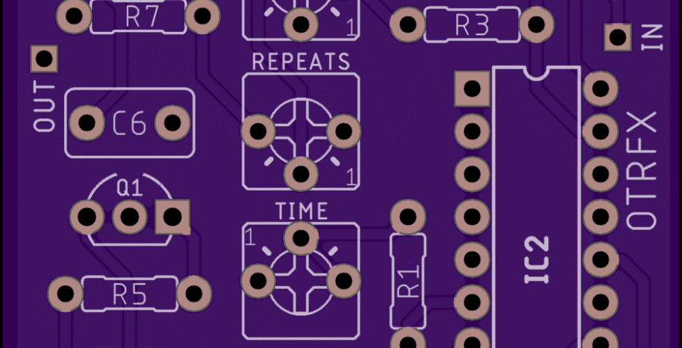 DIY PCB Project - Slap Delay Pedal
