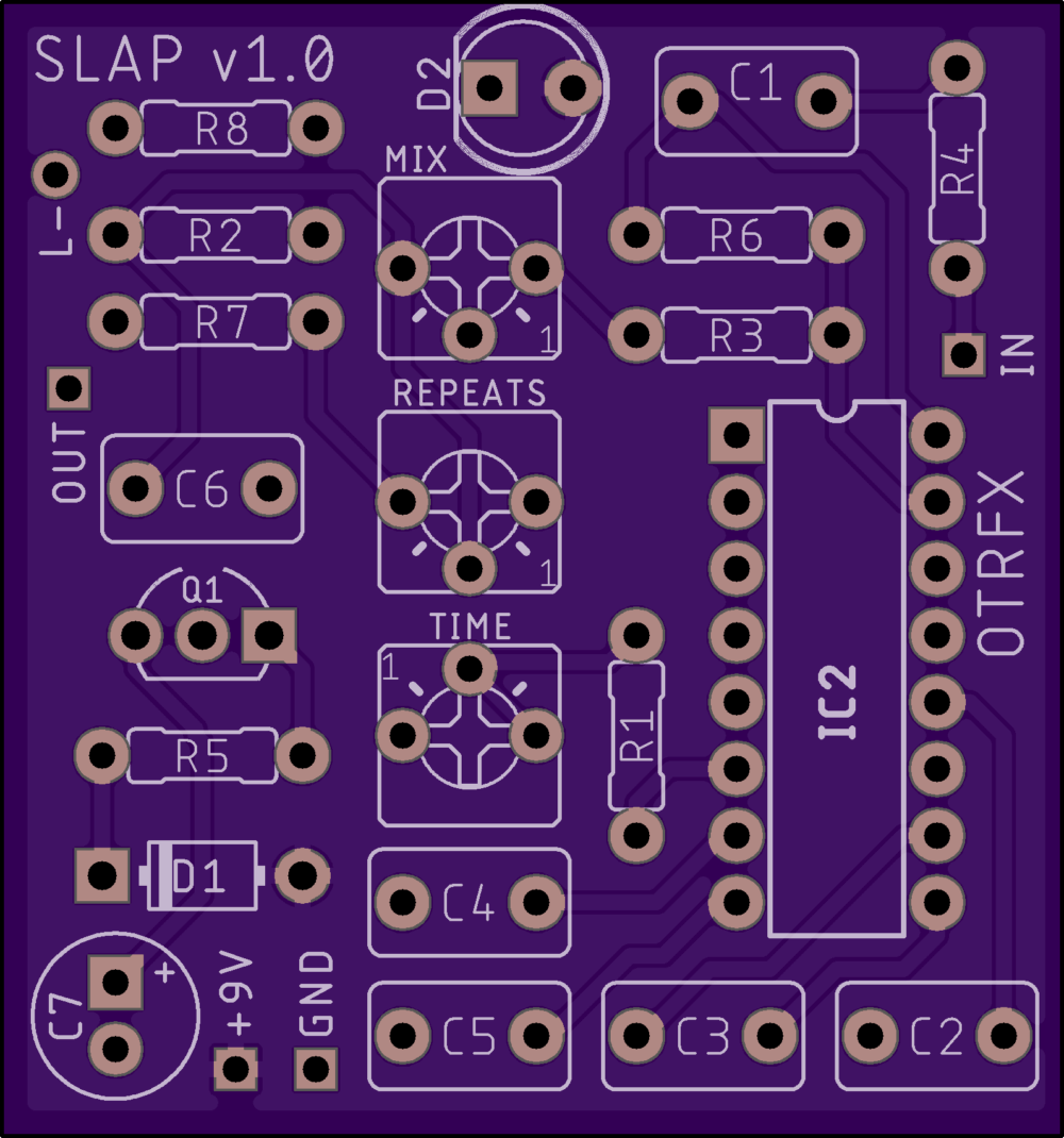 DIY PCB Project - Slap Delay Pedal