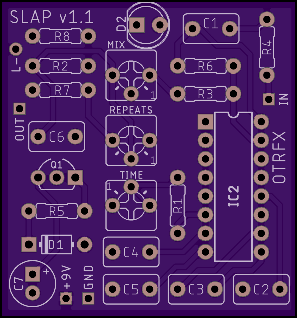 DIY PCB Project - Slap Delay Pedal