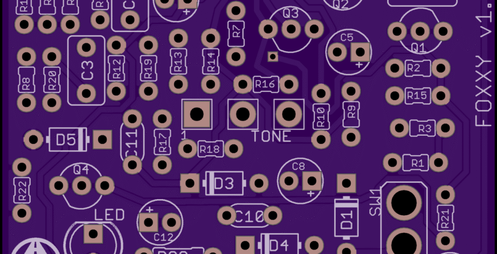 DIY PCB Project - Foxx Tone Machine Octave Fuzz Pedal