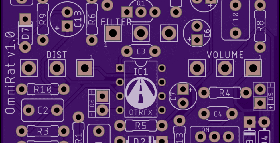 DIY PCB Project - Rat Distortion Pedal