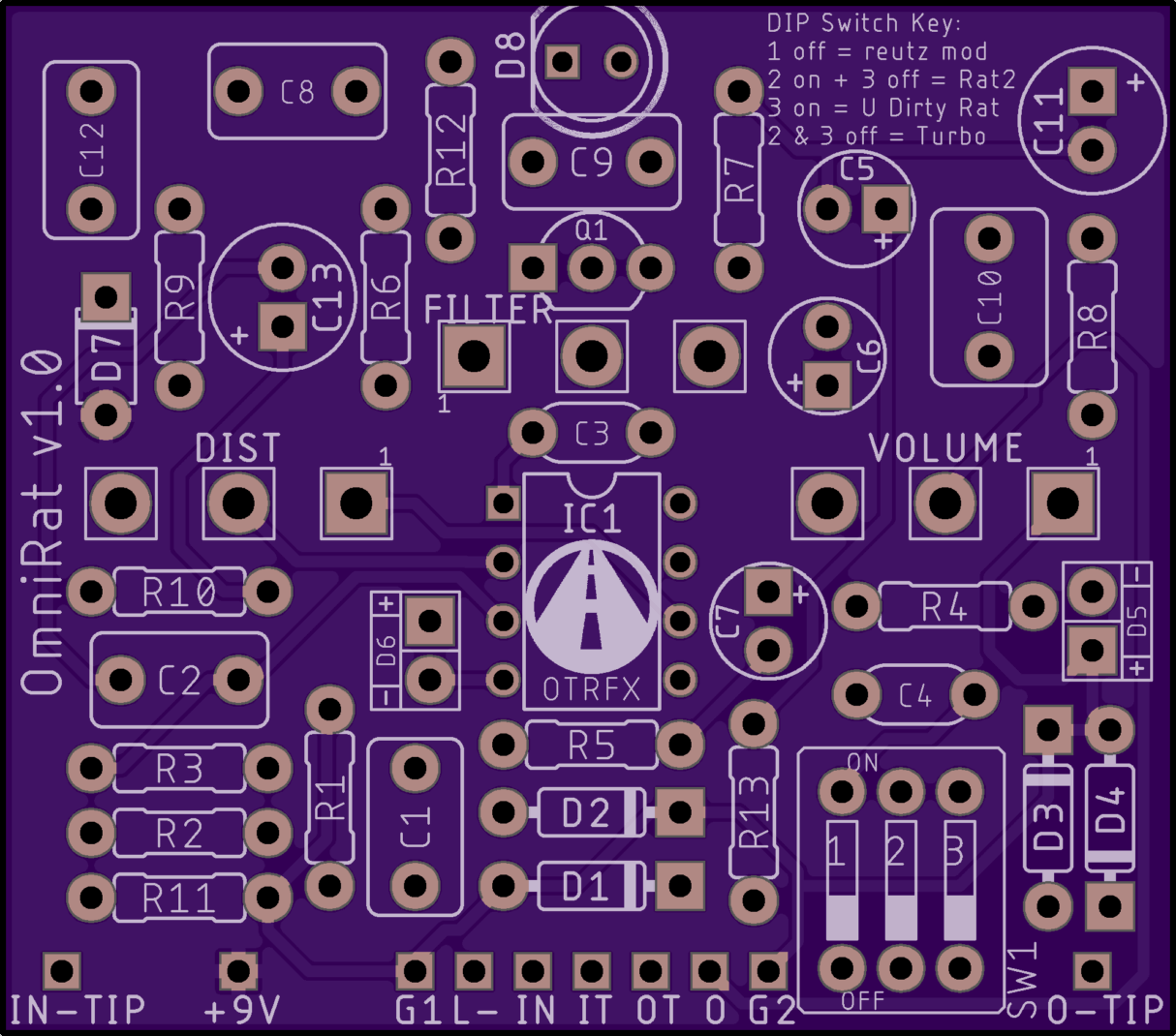 DIY PCB Project - Rat Distortion Pedal
