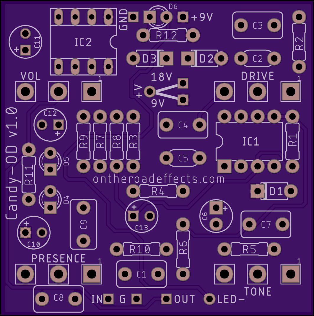DIY PCB Project - MI Audio Crunchbox Distortion Pedal
